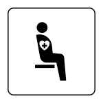 Priority Seats For People With Internal Disabilities Heart Pacer Etc SVG Icon